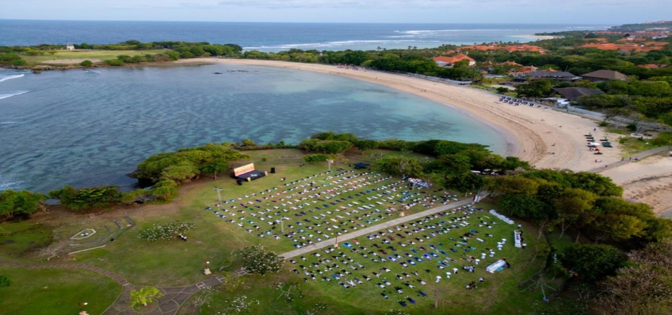 Curtain Raiser of the 10th International Day of Yoga in Nusa Dharma Island